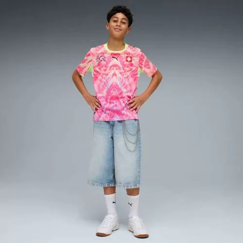 Switzerland Goalkeeper Children Jersey WC Pink - 2026